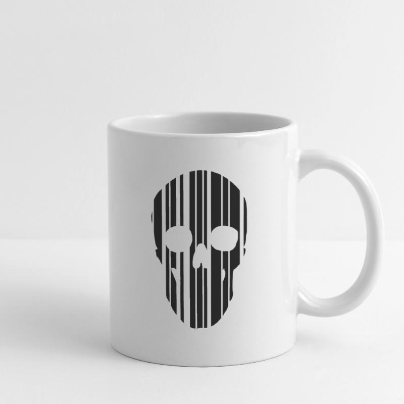 Barcode Schädel Tasse