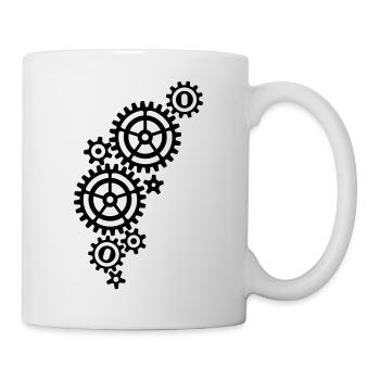 Zahnräder / gears (a, 1c) - Mug - white - Right