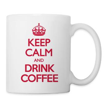Keep Calm and Drink Coffee - Mug blanc - blanc - Droite