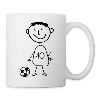 fussballer - Tasse - Weiß - Rechts