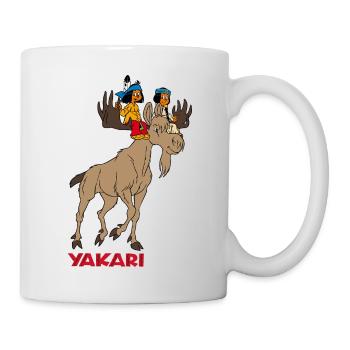 Yakari mit Elch - Tasse - Weiß - Rechts