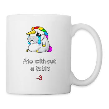Ate without a table! - Mug - white - Right