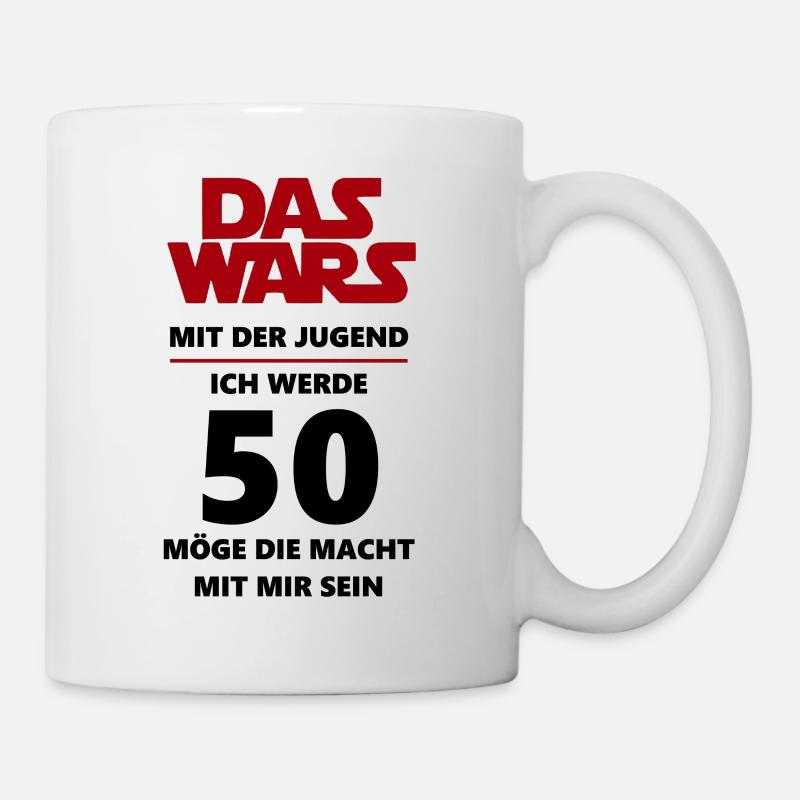 50 Geburtstag - Tasse - Weiß