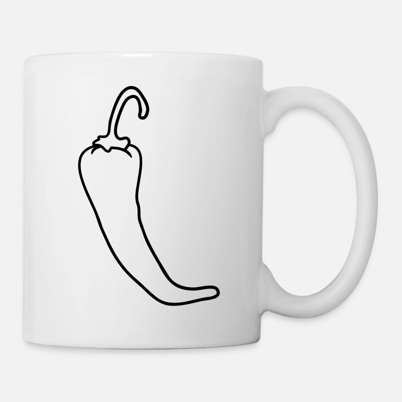 Chili chilli peppers hot hot - Mug - white