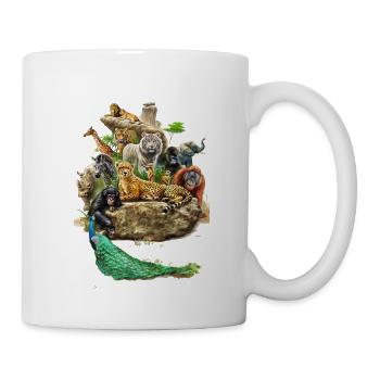 Zoo animals animals design - Mug - white - Right