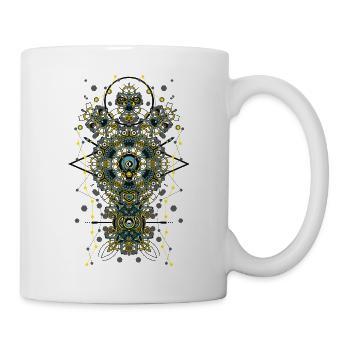 Totem techno Mix 02 - Mug blanc - blanc - Droite