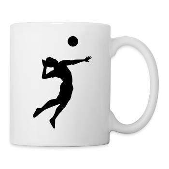 Volleyball - Tasse - Weiß - Rechts