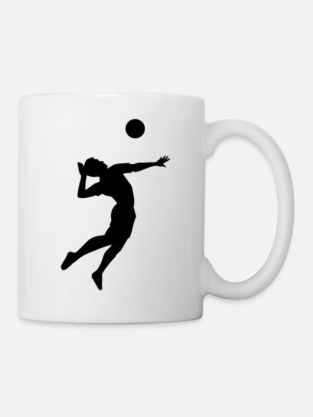 Volleyball - Tasse - Weiß