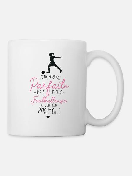 Foot - La footballeuse - Mug blanc - blanc