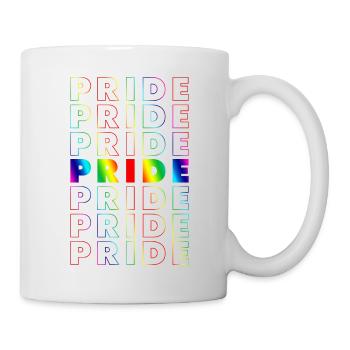 Gradient de fierté - Mug blanc - blanc - Droite