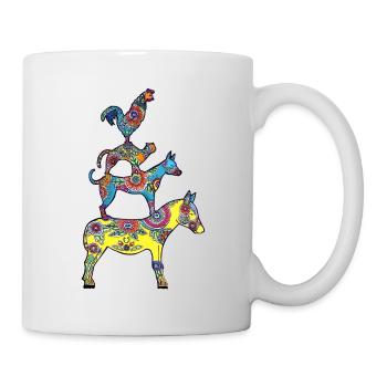 Les musiciens de Brême - Mug blanc - blanc - Droite