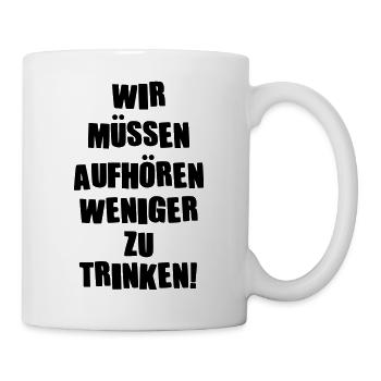 aufhoeren_zu_trinken - Tasse - Weiß - Rechts