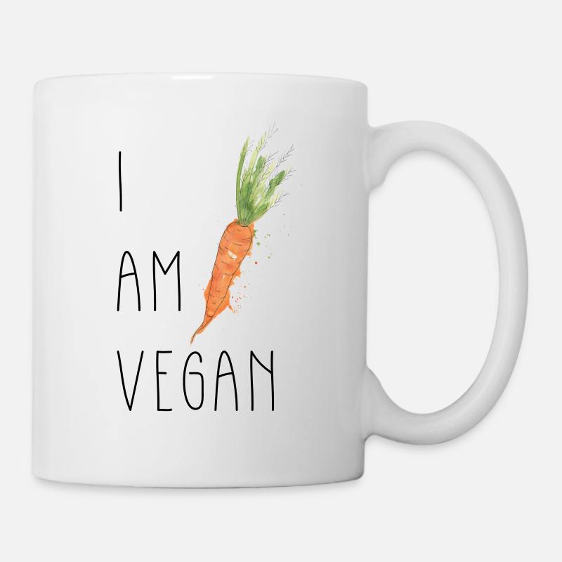 I am vegan - Tasse - Weiß