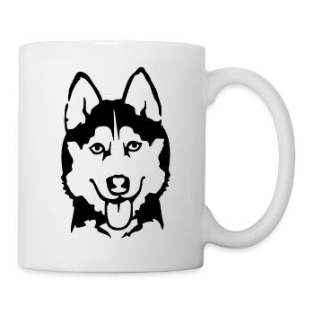 Husky - Tasse - Weiß - Rechts