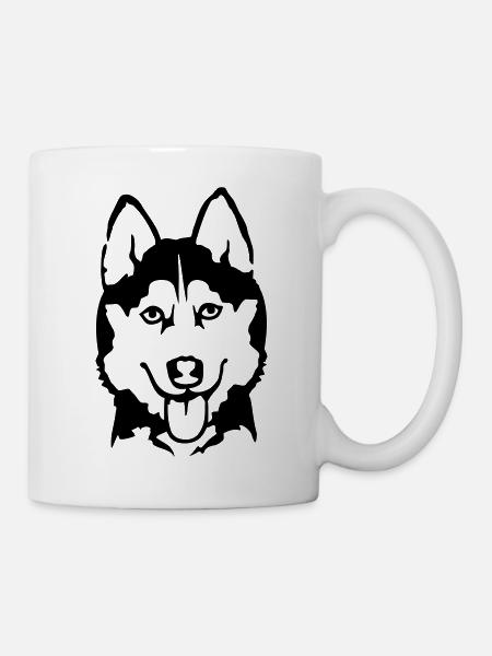 Husky - Tasse - Weiß