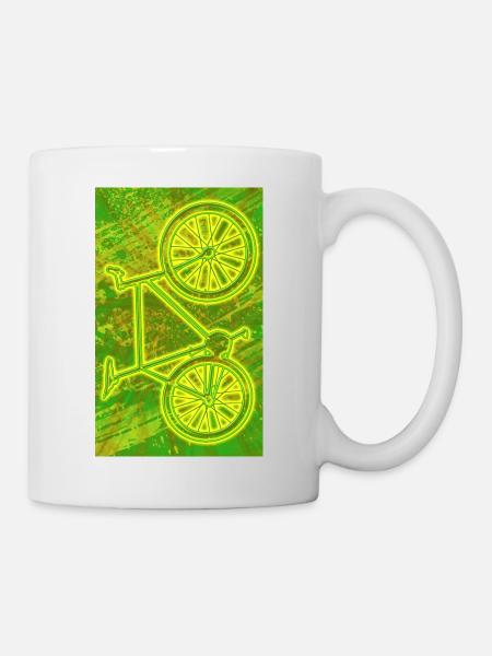 Fixie / Fahrrad NEON - Tasse - Weiß