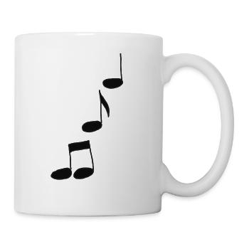 music notes - Mug - white - Right