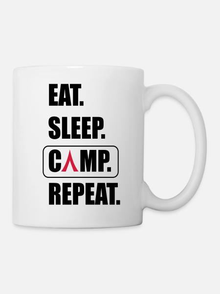 Camping - Tasse - Weiß