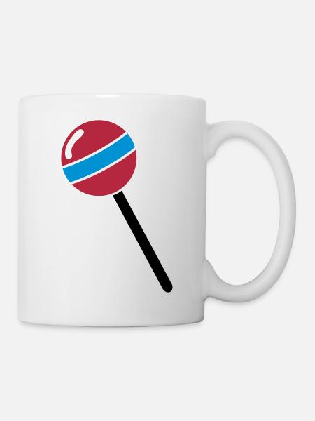 Lutscher, Lolli, Lollipop - Mug - white