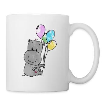 Hippo - Tasse - Weiß - Rechts