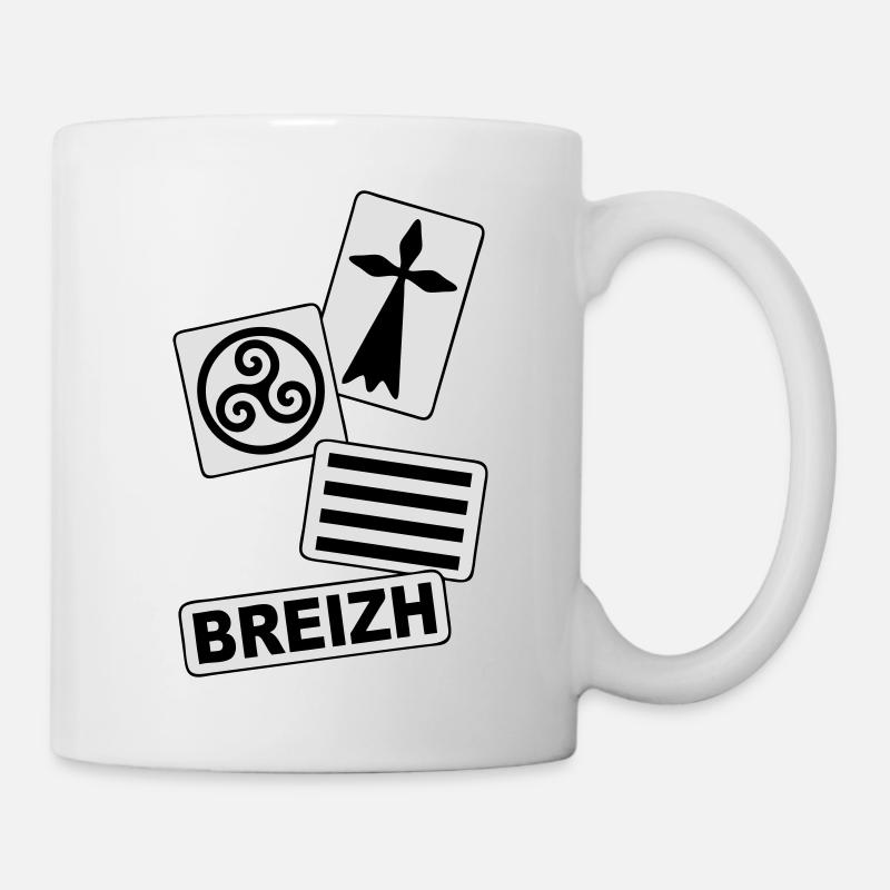 bretagne breizh 40 - Mug blanc - blanc