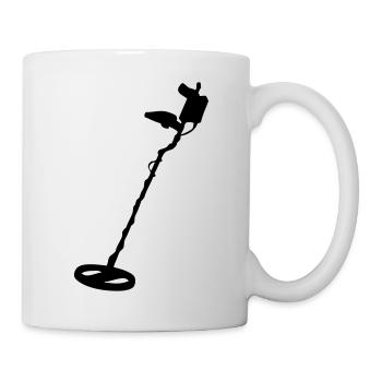 Metalldetektor Metall Detektor Zeichnung Metalldet - Tasse - Weiß - Rechts