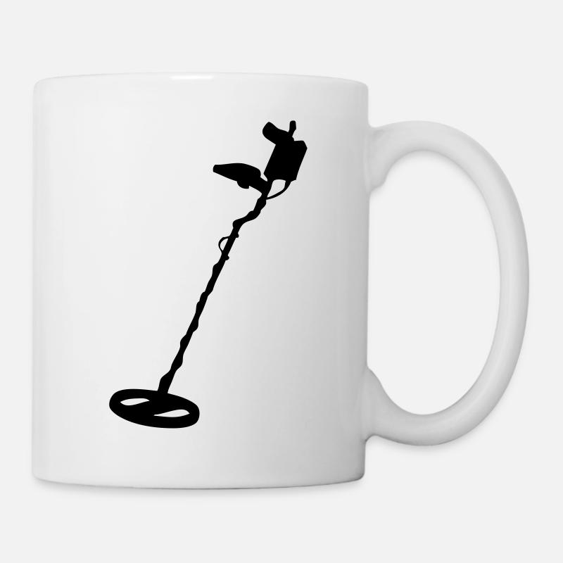 dessin détecteur de métaux - Mug blanc - blanc