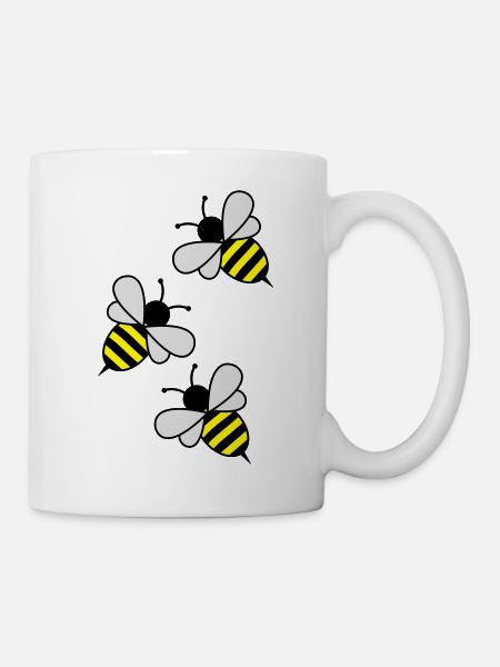 bees - Mug blanc - blanc