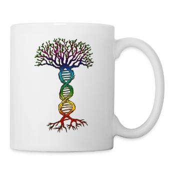 ADN Chakra Arbre de Vie. - Mug blanc - blanc - Droite