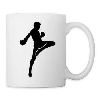 Muay Thai - Tasse - Weiß - Rechts