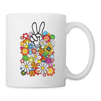 Flowerpower TOP - Tasse - Weiß - Rechts