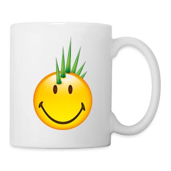 Smiley Punk - Tasse - Weiß - Rechts