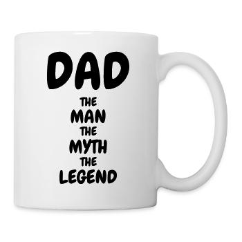 Papa Vati Vater Vatertag Geburtstag Dad Familie - Tasse - Weiß - Rechts