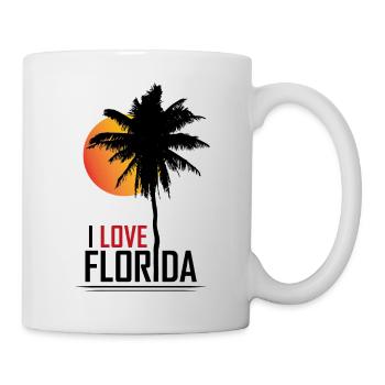 J'aime la Floride - Mug blanc - blanc - Droite