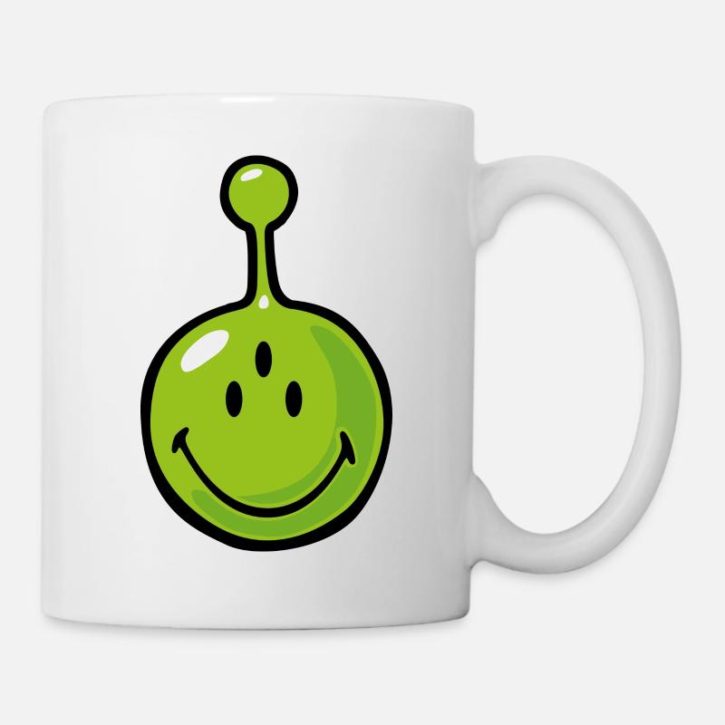 Smiley Alien - Tasse - Weiß