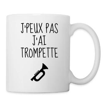Trompette Trompettiste Musique Musicien Concert - Mug blanc - blanc - Droite