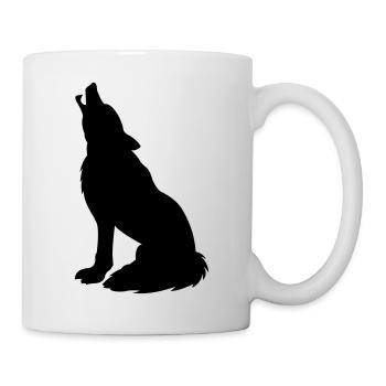 wolf_01 - Mug blanc - blanc - Droite