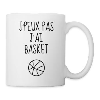 Basketball - Basket ball - Basket-ball - Baskette - Tasse - Weiß - Rechts