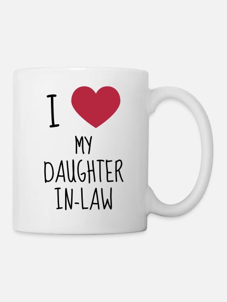 Schwiegervater Schwiegermutter Tochter Sohn - Tasse - Weiß
