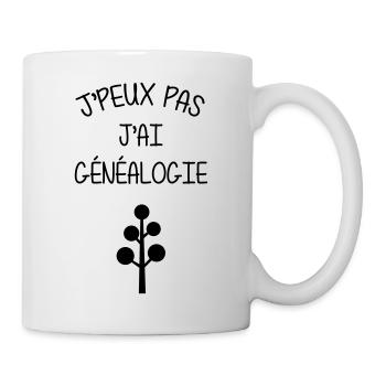 Généalogie / Généalogiste / Genealogy / - Mug blanc - blanc - Droite