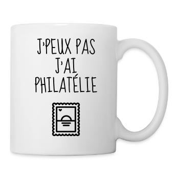 Stempel / Sammlung / Philatelie / Philatelist - Tasse - Weiß - Rechts