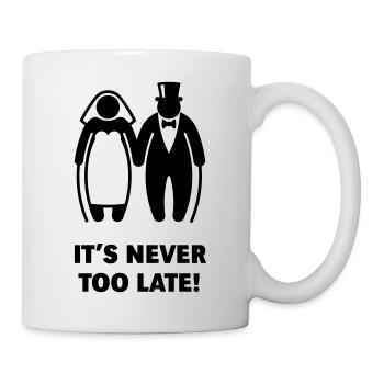 It's Never Too Late! (Mature Couple / Wedding) - Mug - white - Right