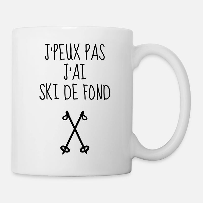 Langlaufen / Langlauf / eislaufen / Langläufer - Tasse - Weiß