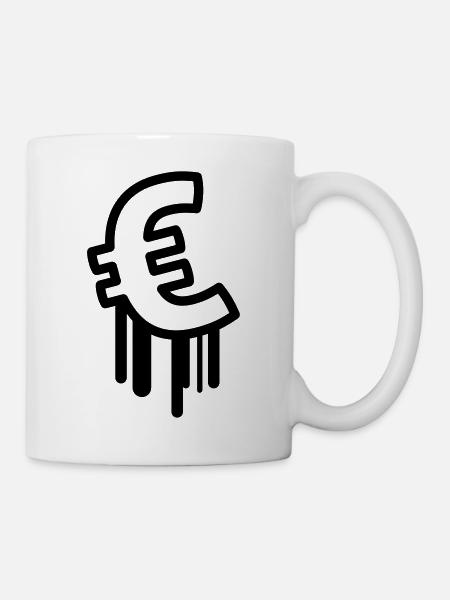 euro - Tasse - Weiß