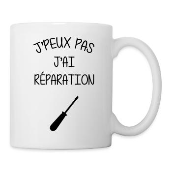 Reparatur / Repairman / Repairer / Repair - Tasse - Weiß - Rechts