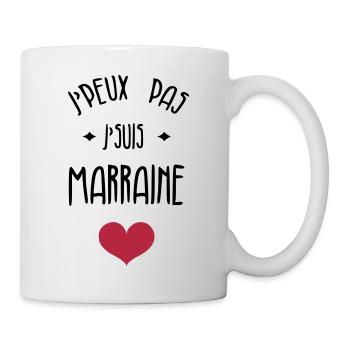 Parrain / Marraine / Filleule / Filleul - Mug blanc - blanc - Droite