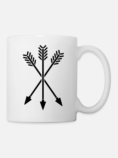 flèches - Mug blanc - blanc