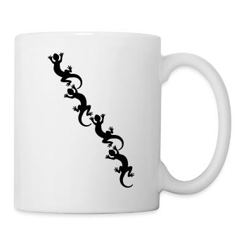 Lizards / Geckos / Echsen - Tasse - Weiß - Rechts
