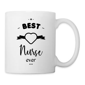 Beste Krankenschwester überhaupt - Tasse - Weiß - Rechts