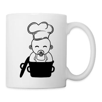 cook, cook, hungry, delicious, barbecue, kitchen, - Mug - white - Right